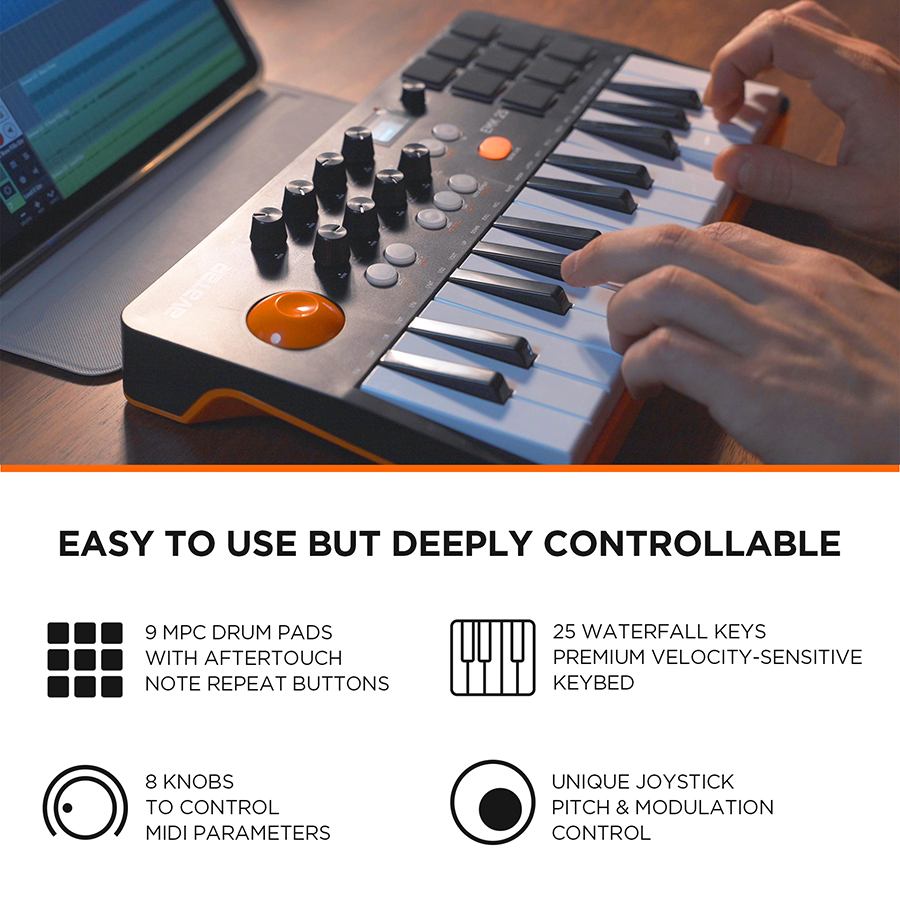 Keyboard MIDI Controller With  - Midi Controller Pad review and price