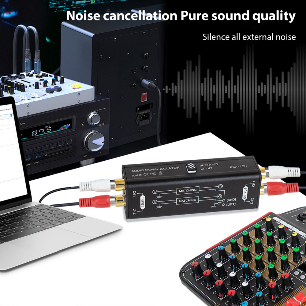Portable 2 Channels RCA Ground - Audio Music Isolator review and price