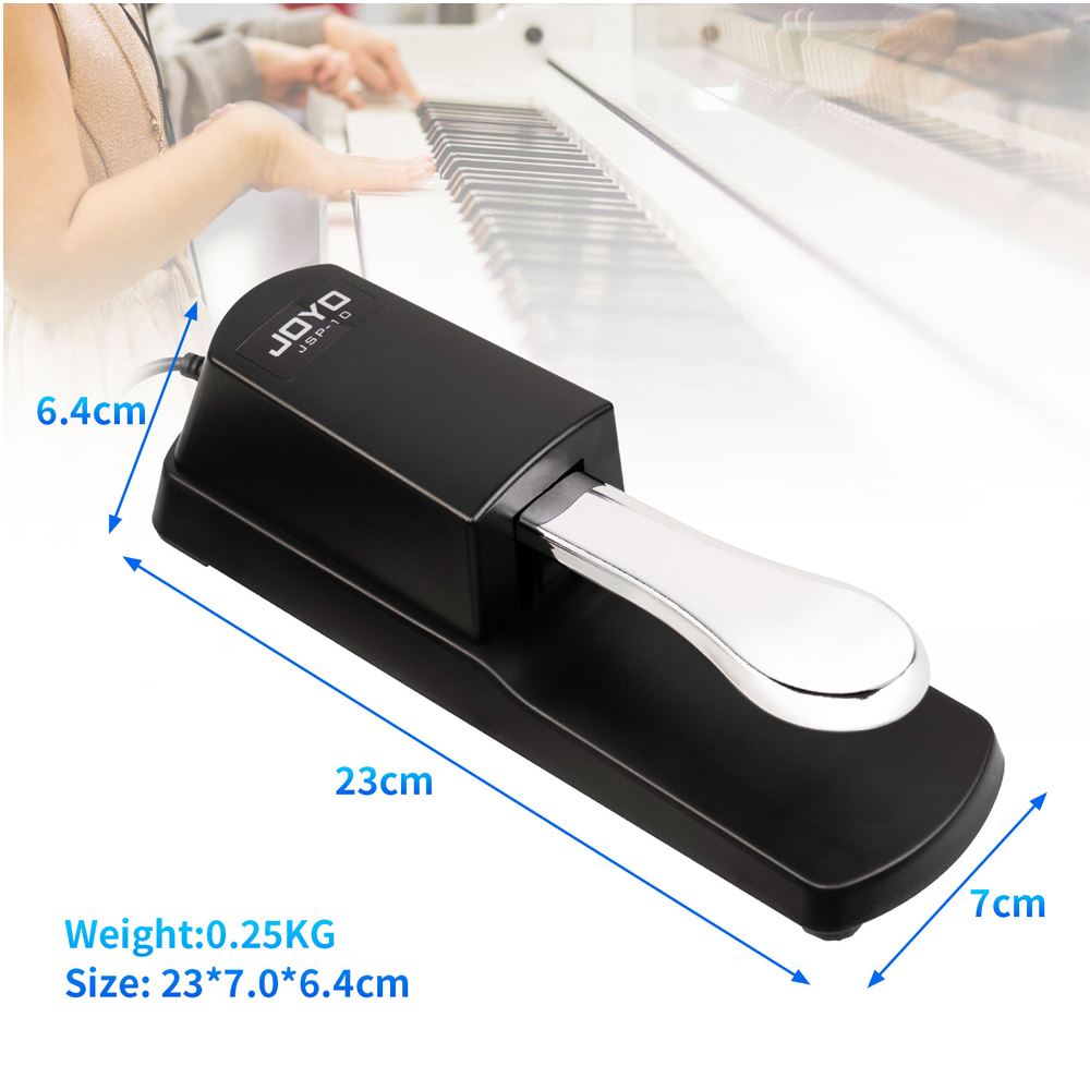 JOYO JSP-10 Sustain Pedal 6.35 - Piano Sustain Pedal review and price