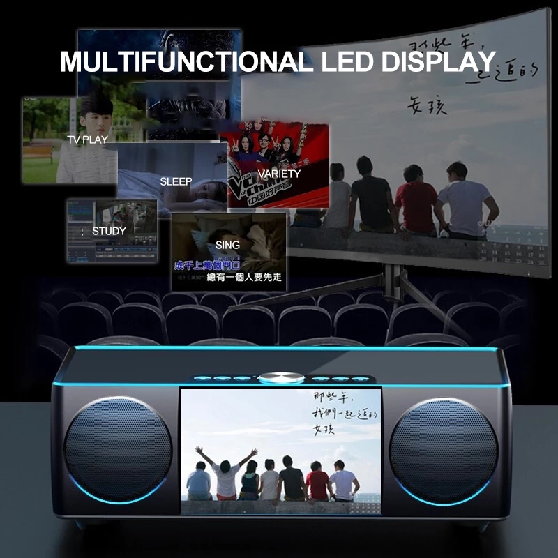 S99 Portable Caixa De Som Blue - Audio Visualizer Music Player review and price