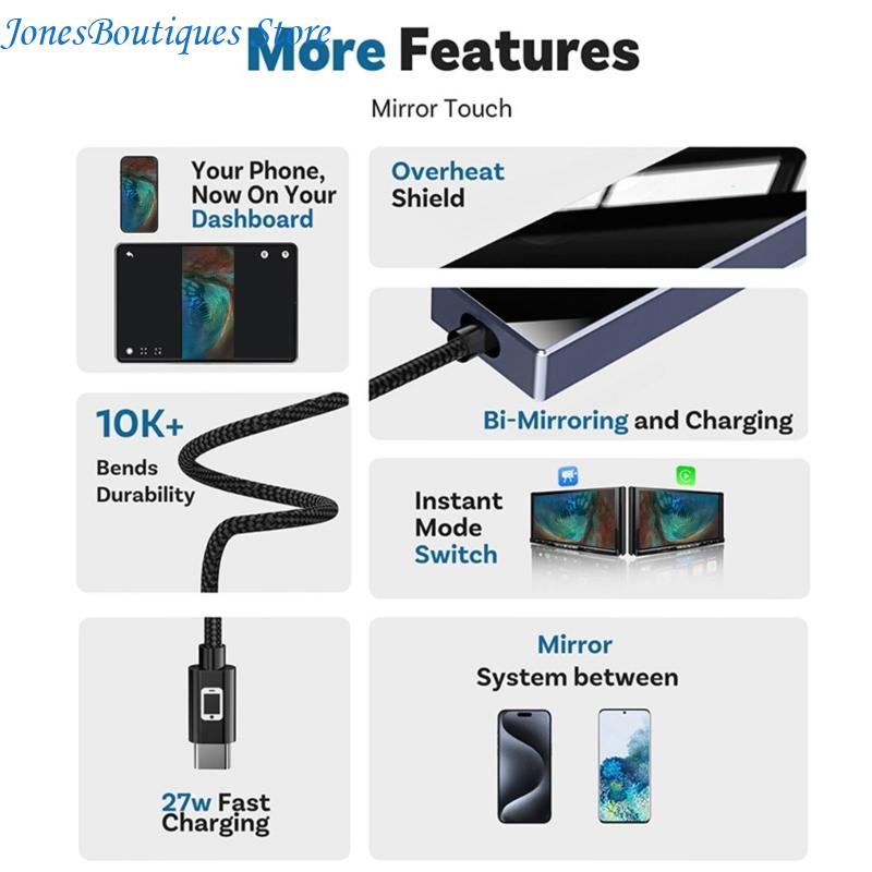 Box Radio Mirroring Link 720P  - Audio Visualizer Music Player review and price