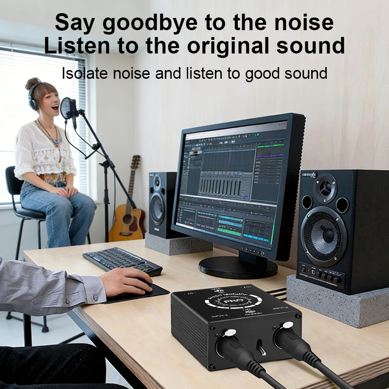 Professional 6.5mm XLR 2CH Aud - Audio Music Isolator review and price
