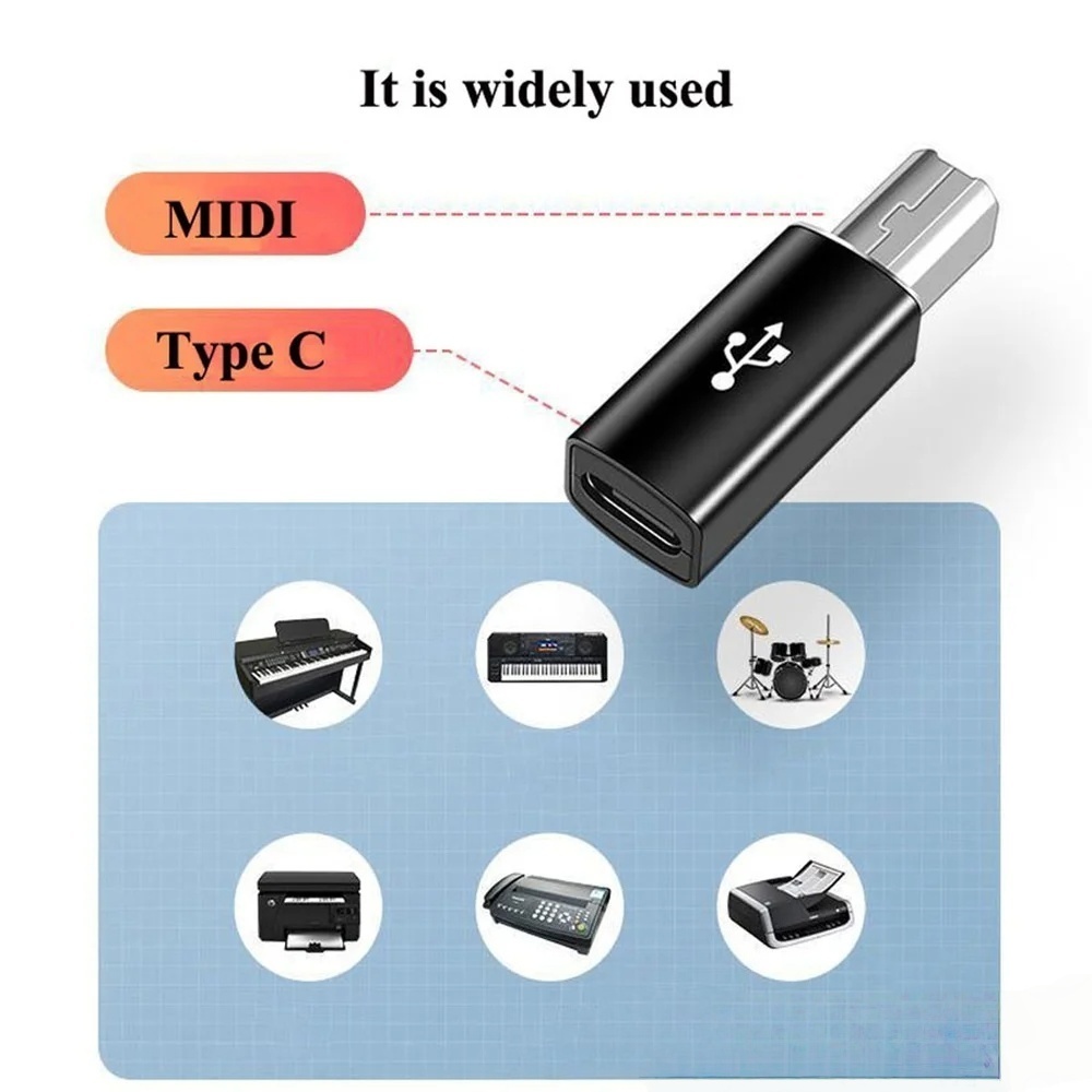 USB B Male to USB Type C Femal - Midi Controller Pad review and price