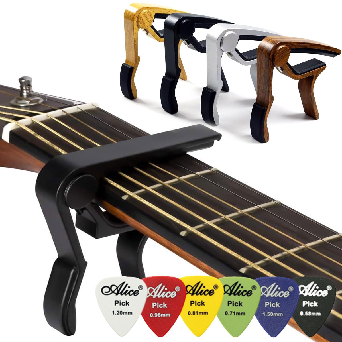 Black Alloy Quick Change Guita - Guitar Capo Clip review and price