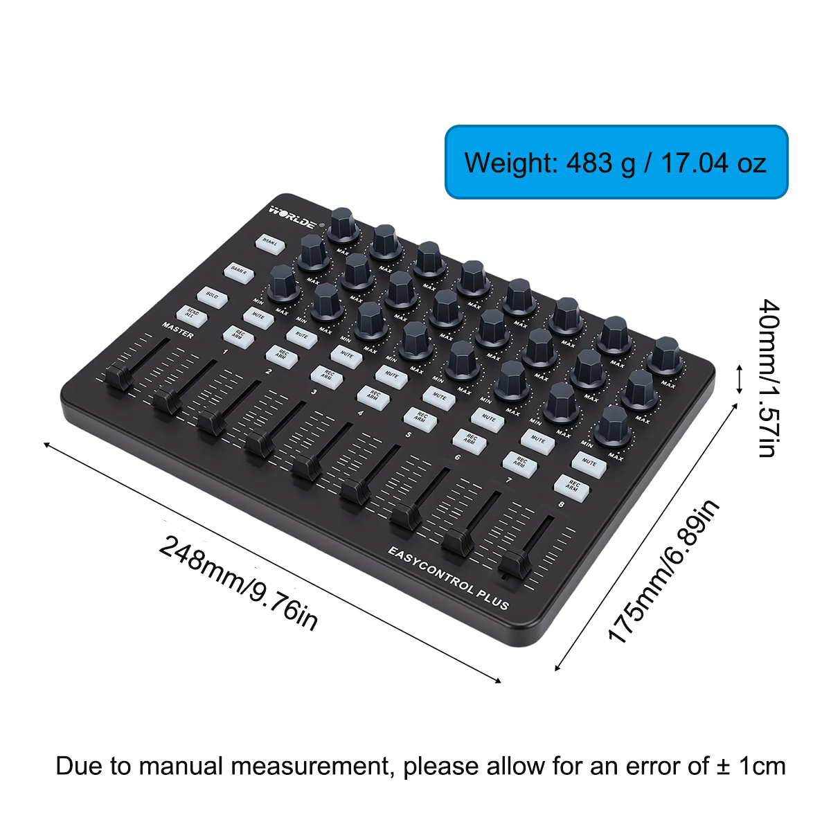 Worlde Easycontrol Plus USB MI - Midi Controller Pad review and price