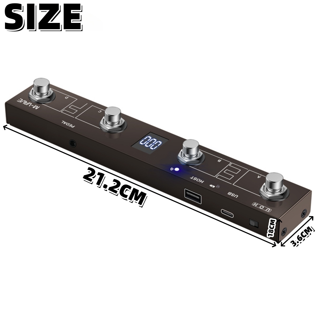 M-VAVE Chocolate Plus Wireless - Piano Sustain Pedal review and price