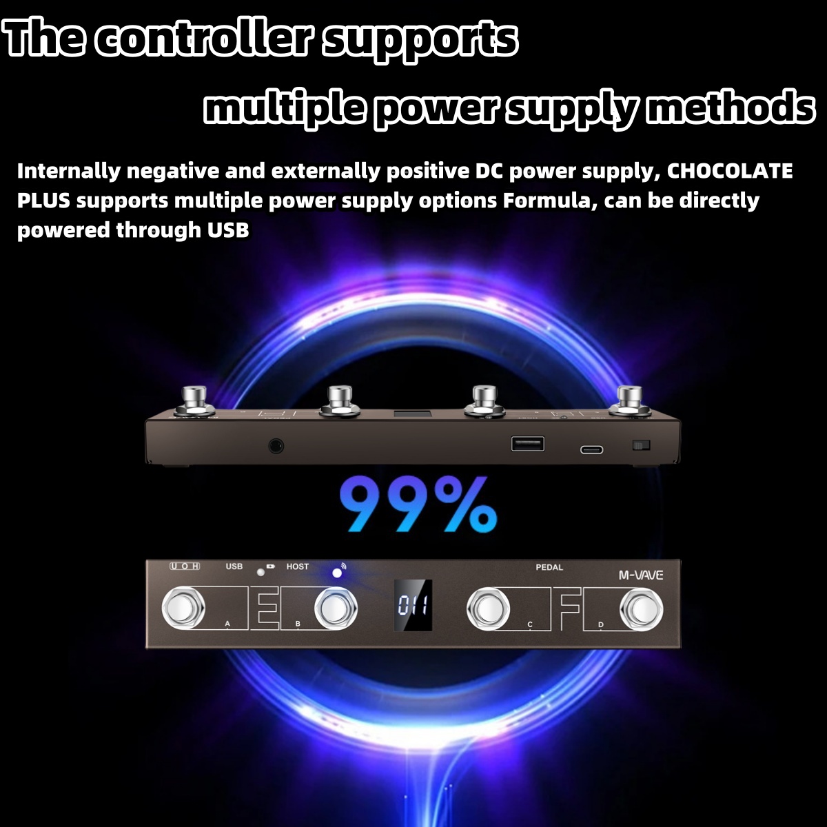 M-VAVE Chocolate Plus Wireless - Piano Sustain Pedal review and price