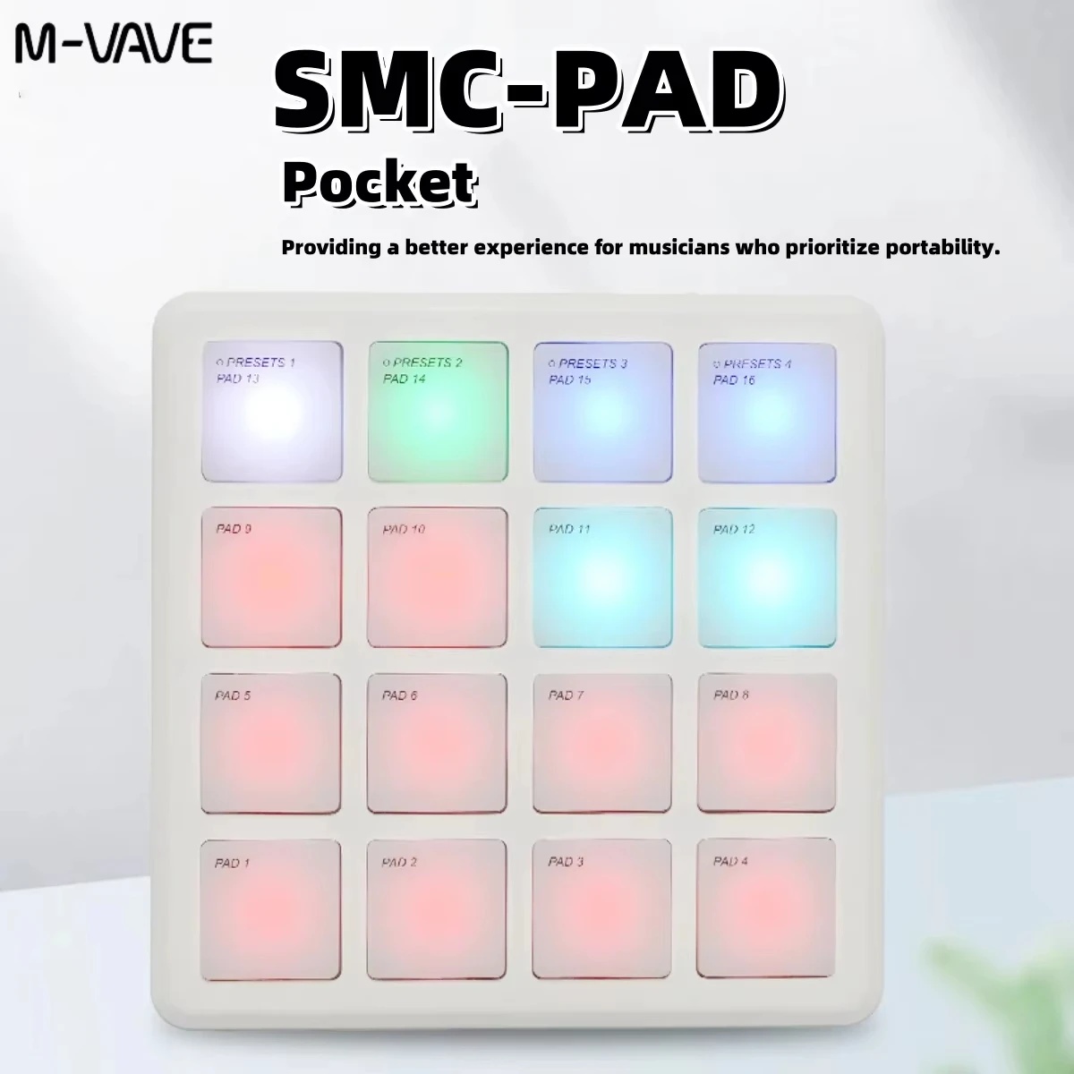 M-VAVE SMC-PAD POCKET White /G - Midi Controller Pad review and price