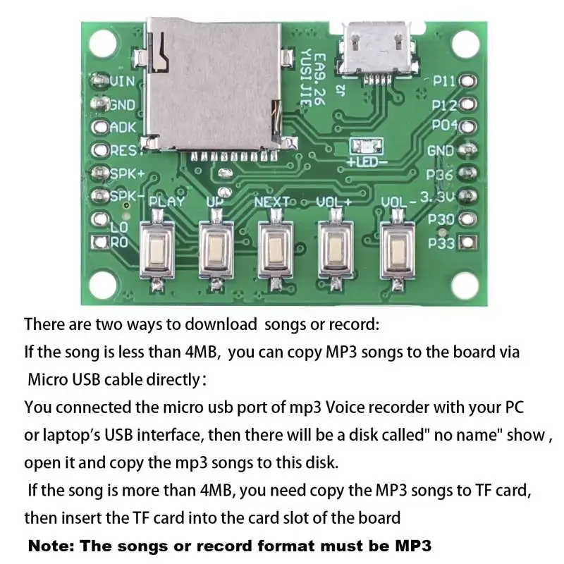 RCmall MP3 Voice Module Kit We - Audio Music Mp3 Downloader review and price